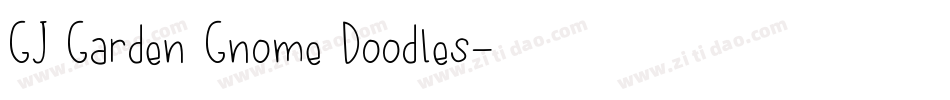 GJ Garden Gnome Doodles字体转换